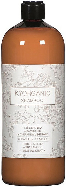 Organiczny szampon do włosów Czarna herbata, bambus i keratyna - Kyo Kyorganic Shampoo — Zdjęcie N1