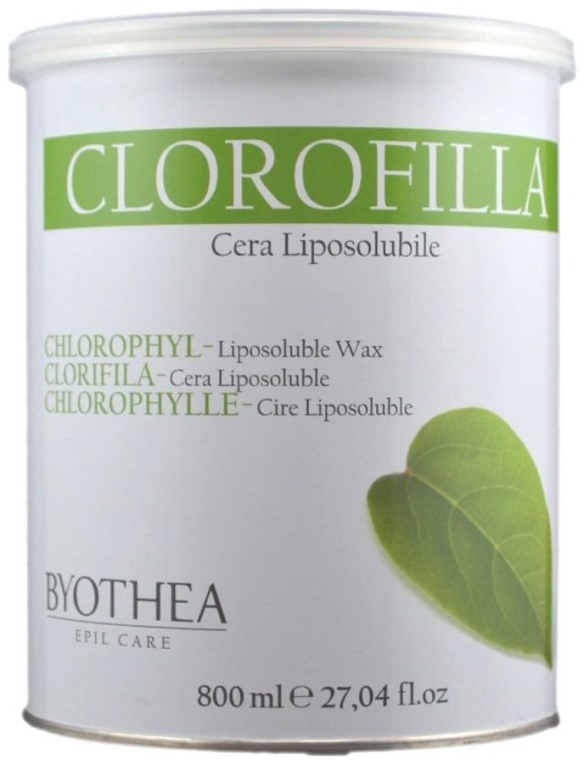 Rozpuszczalny w tłuszczach wosk do depilacji Chlorofil - Byothea Clorofilla Cera Liposolubilc
