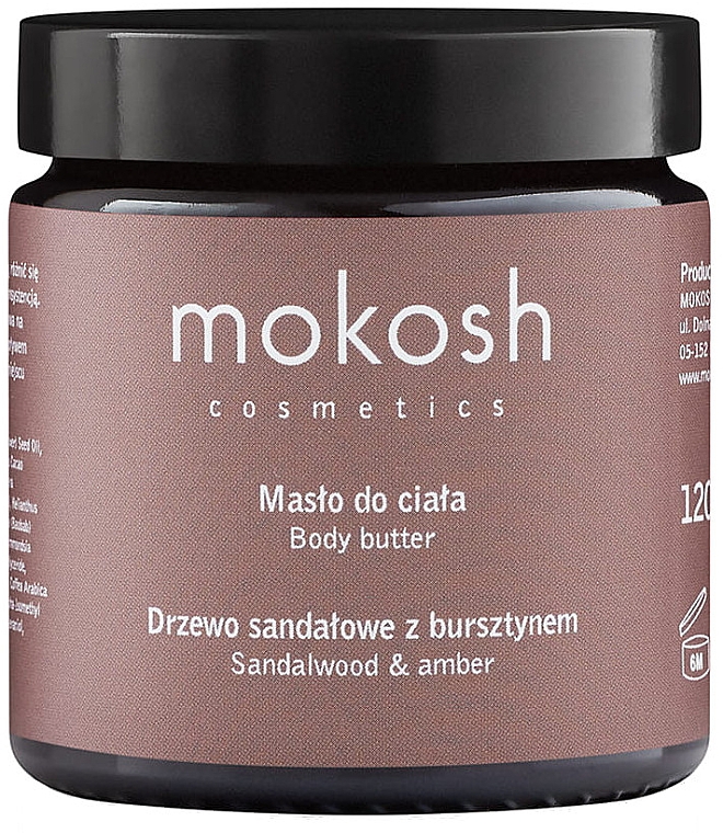 Masło do ciała Drzewo sandałowe z bursztynem - Mokosh Cosmetics Moisturizing Body Butter Sandalwood & Amber — Zdjęcie N1