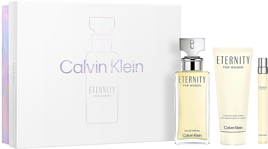 Calvin Klein Eternity For Woman - Zestaw (edp/100ml + b/lot/100ml + edp/10ml) — Zdjęcie N2