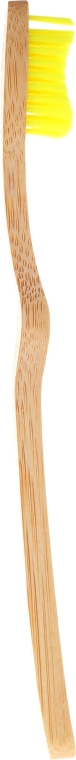 Bambusowa szczoteczka do zębów, jasnożółta - Ecobamboo Supersoft Toothbrush — Zdjęcie N2