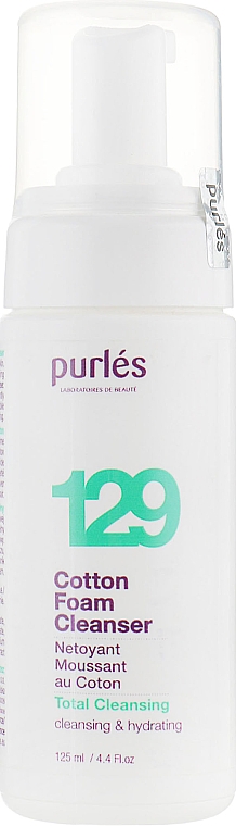 Delikatna pianka oczyszczająca do twarzy - Purles 129 Total Cleansing Cotton Foam Cleanser — Zdjęcie N1