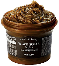 Peeling do twarzy z czarnym cukrem - SkinFood Black Sugar Perfect Essential Scrub 2X — Zdjęcie N2