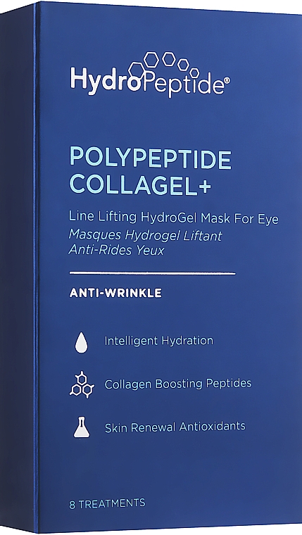 Hydrożelowa maska przeciwzmarszczkowa do okolic oczu - HydroPeptide PolyPeptide Collagel Mask For Eyes — Zdjęcie N8