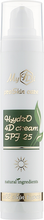 Nawilżający krem do twarzy 4D - MyIDi H2ydrO 4D Cream SPF 25 — Zdjęcie N1