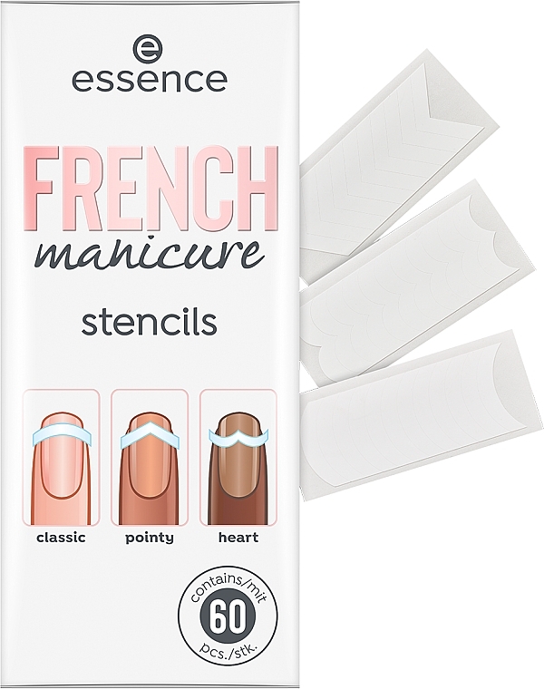 Paski do manikiuru francuskiego - Essence French Manicure Stencils — Zdjęcie N2