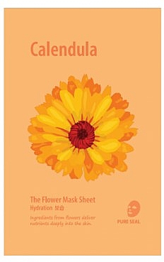 Nawilżająca maska w płachcie Nagietek - She’s Lab The Flower Mask Sheet Calendula — Zdjęcie N1