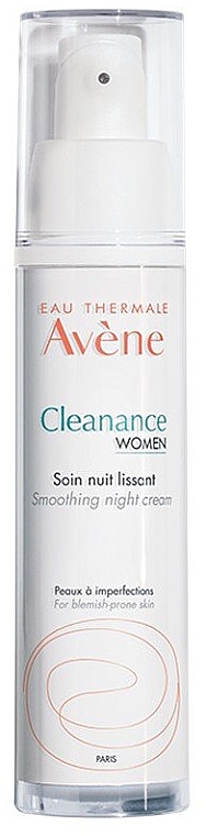 Krem do twarzy na noc - Avene Cleanance Women Smoothing Night Cream