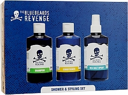 Kup Zestaw - The Bluebeards Revenge Shower & Styling Set (h/spray/300ml + shm/300ml + cond/300ml)