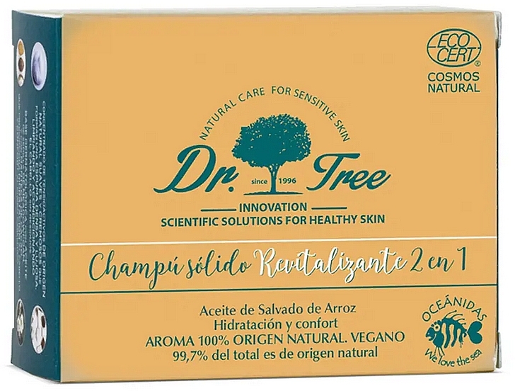 Rewitalizujący szampon w kostce - Dr. Tree Eco Revitalizing Festes Shampoo — Zdjęcie N2
