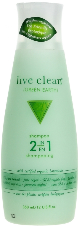 Szampon-balsam do włosów 2 w 1 - Live Clean Green Earth Moisturizing Shampoo Conditioner