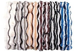 Zestaw kolorowych gumek do włosów, 22258, 12 szt. - Top Choice Hair Bands — Zdjęcie N1