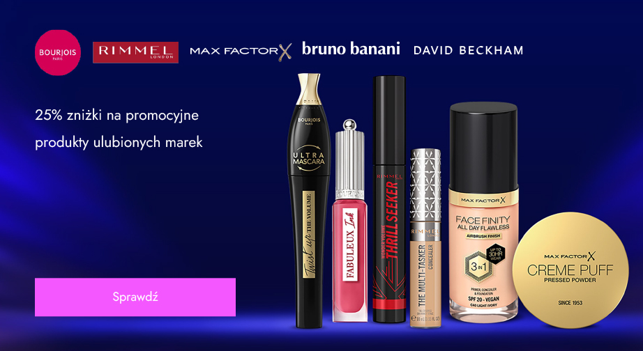 Promocja Bourjois, Rimmel, Max Factor, Bruno Banani i David Beckham