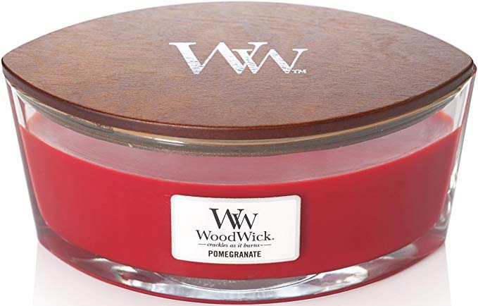 Świeca zapachowa w szkle - Woodwick Candle Ellipse Jar Pomegranate — Zdjęcie N1