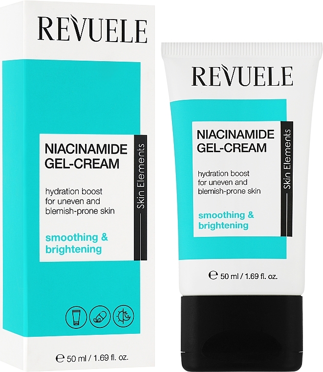 Żel-krem ​​do twarzy z niacynamidem - Revuele Niacinamide Gel-Cream — Zdjęcie N2