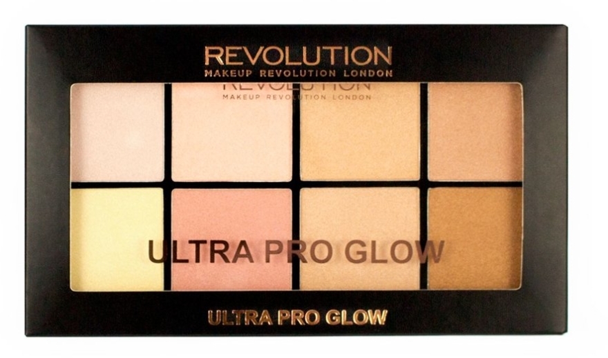 Paletka rozświetlaczy do twarzy - Makeup Revolution Ultra Pro Glow — Zdjęcie N1