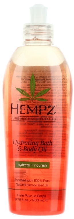 Nawilżający olejek do kąpieli z olejem z nasion konopii - Hempz Hydrating Bath & Body Oil