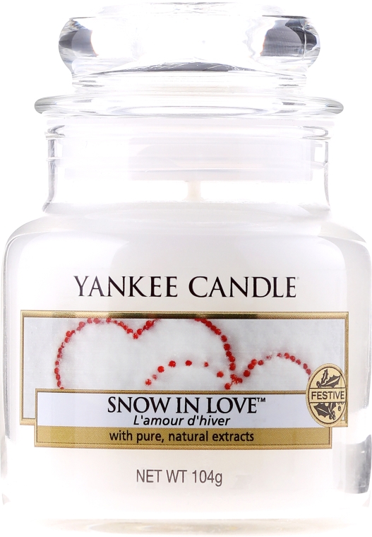 Świeca zapachowa w słoiku - Yankee Candle Snow In Love — Zdjęcie N1