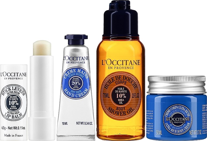 Zestaw, 5 produktów - L'Occitane Shea Butter Gift Set — Zdjęcie N2