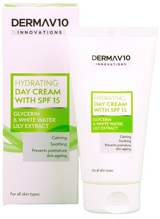 Nawilżający krem do ciała dla dzieci - Derma V10 Innovations Hydrating Day Cream with SPF 15