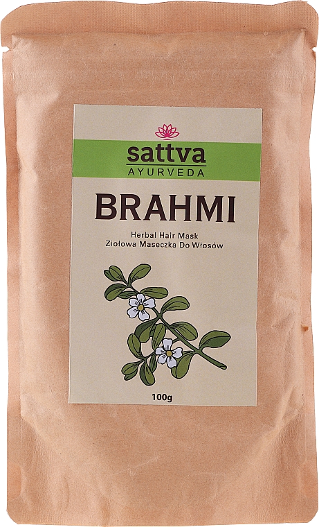 Ajurwedyjski puder do włosów Brahmi - Sattva Ayurveda — Zdjęcie N1