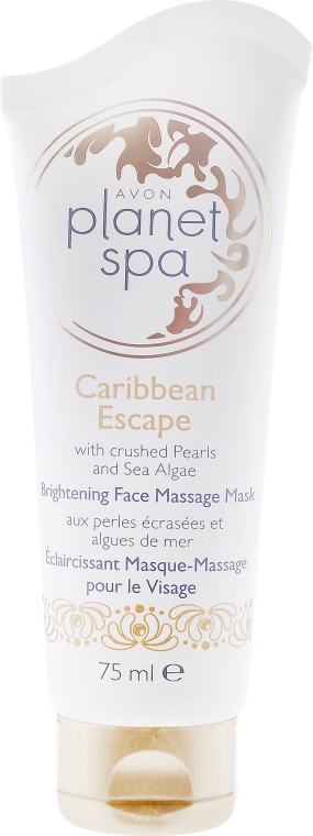 Rozświetlająca maseczka do twarzy z pyłem perłowym i algami - Avon Planet Spa Caribbean Escape Brightening Face Mask
