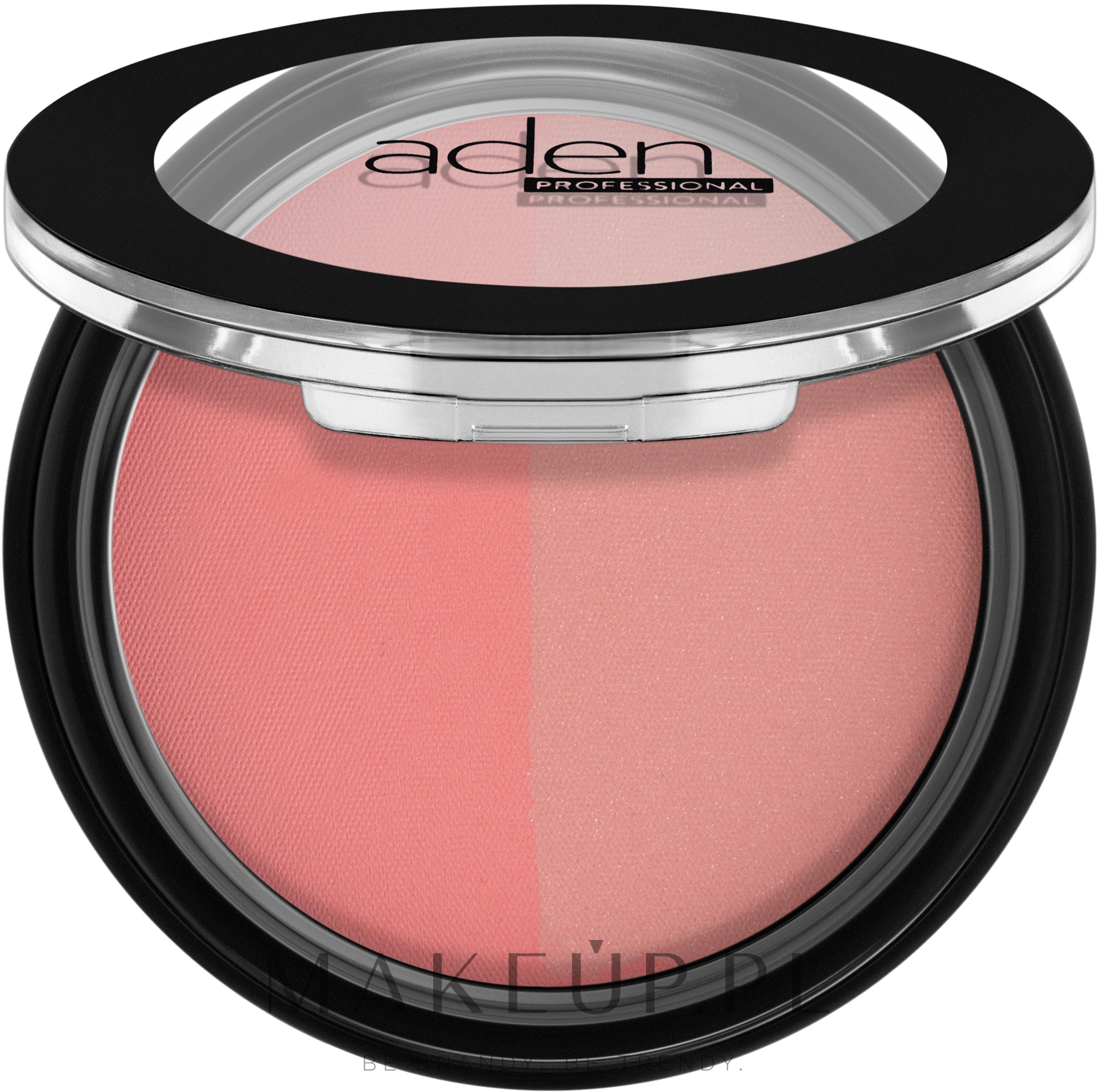 Róż do twarzy - Aden Cosmetics Matt & Glow Blush Duo — Zdjęcie 01