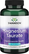 Suplement mineralny Taurynian magnezu 100 mg, 120 szt. - Swanson Magnesium Taurate — Zdjęcie N1