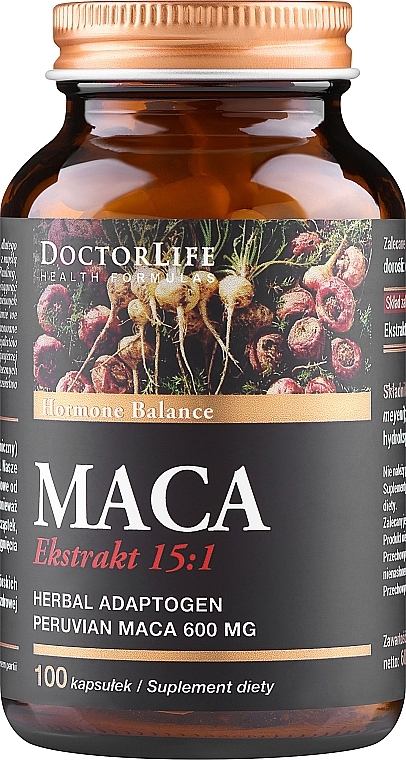 Suplement diety Wyciąg z korzenia Maca - Doctor Life Maca Ekstrakt 15:1 — Zdjęcie N1