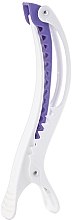 Zaciski do włosów, biało-fioletowe - Dajuja Penguin Clip White-Violet — Zdjęcie N2