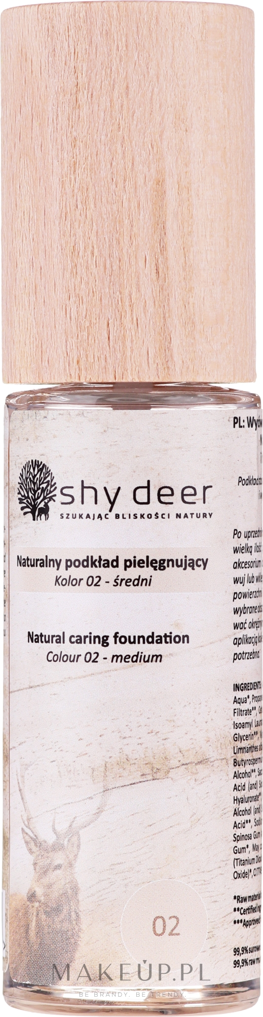 Naturalny podkład pielęgnujący do twarzy - Shy Deer — Zdjęcie 02 - Medium