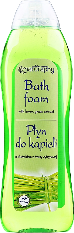 Płyn do kąpieli z ekstraktem z trawy cytrynowej - Naturaphy Bath Foam With Lemongrass Extract — Zdjęcie N1