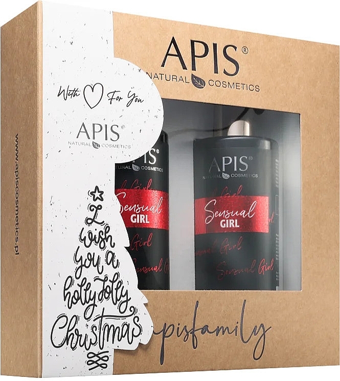 Zestaw - APIS Professional Sensual Girl Gift Set (sh/gel/300ml + b/lot/300ml) — Zdjęcie N1