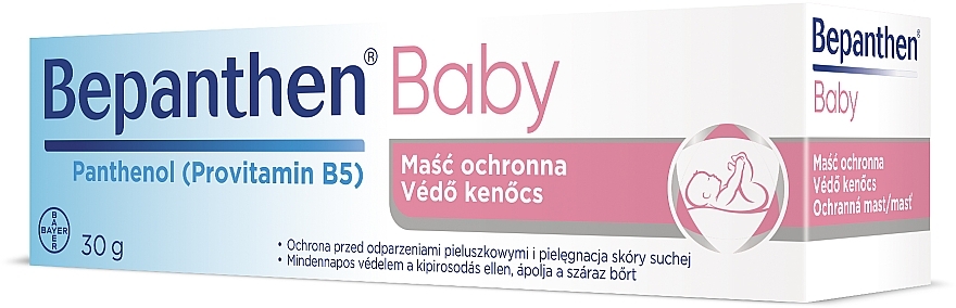 PRZECENA! Maść dla niemowląt chroniąca przed odparzeniami pieluszkowymi - Bepanthen Baby Protective Salve * — Zdjęcie N4