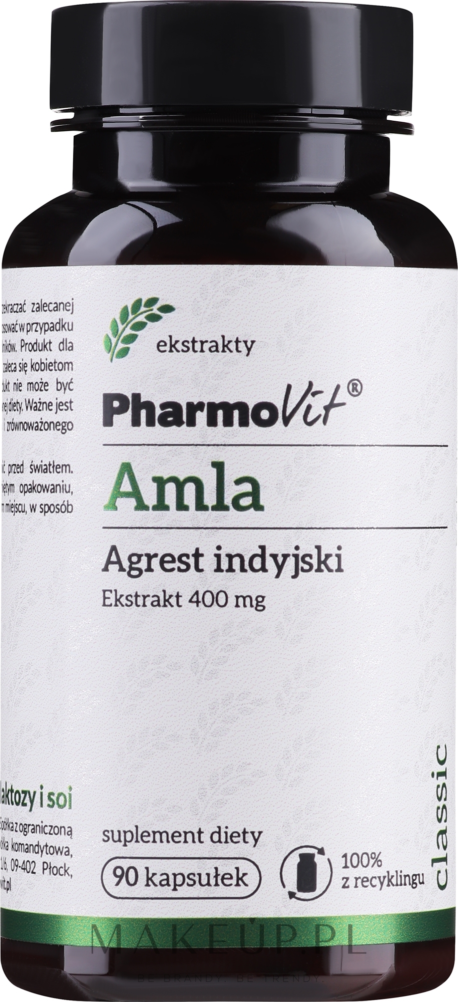 Suplement diety Amla, 400 mg - Pharmovit Amla 400 Mg — Zdjęcie 90 szt.