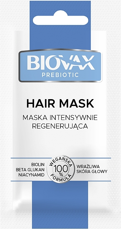 Maska intensywnie regenerująca - Biovax Prebiotic Mask Intensively Travel Size