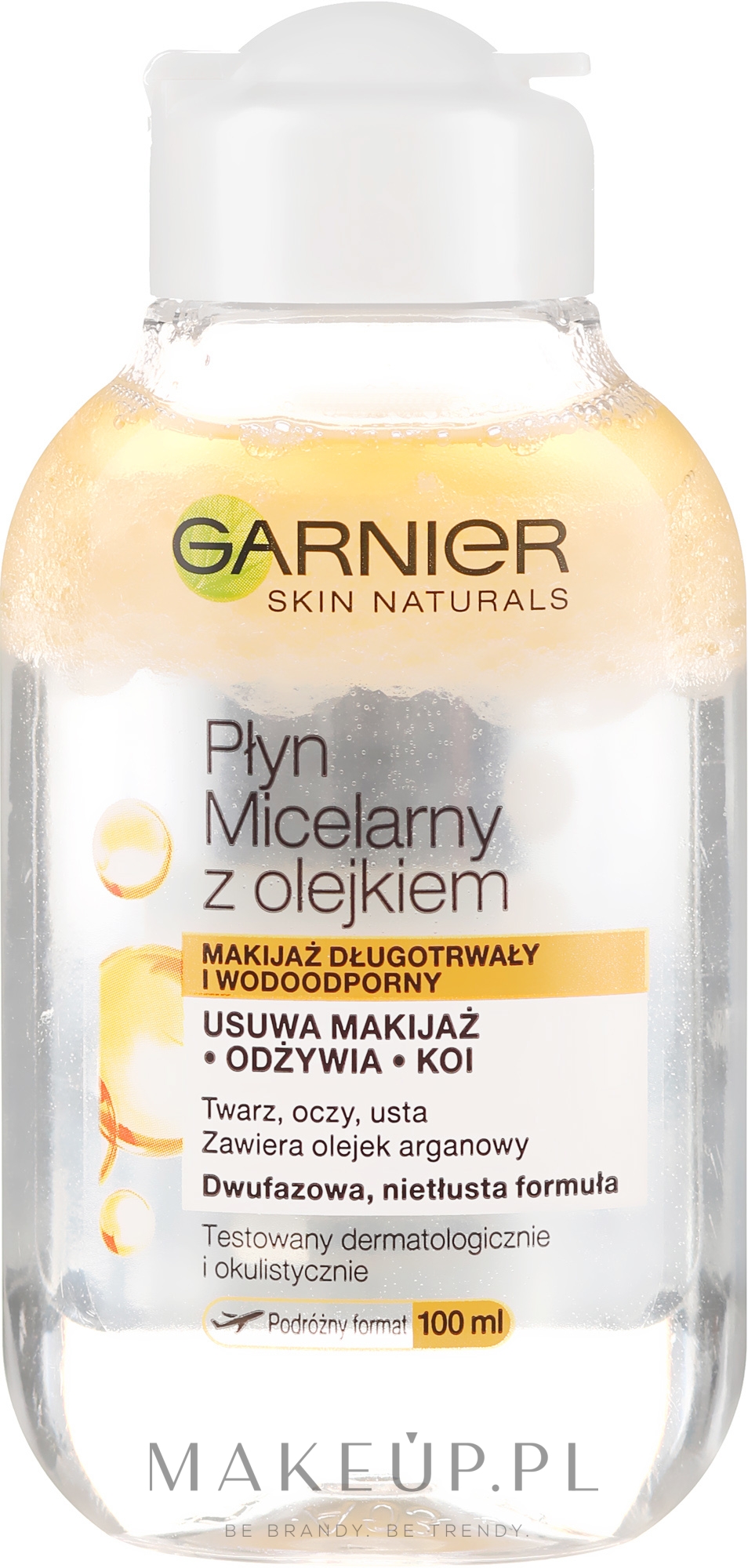Płyn micelarny z olejkiem arganowym, dwufazowy - Garnier Skin Naturals — Zdjęcie 100 ml