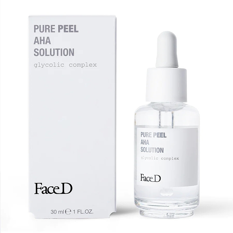 Peeling glikolowy do twarzy - FaceD Pure Peel AHA Solution — Zdjęcie N1