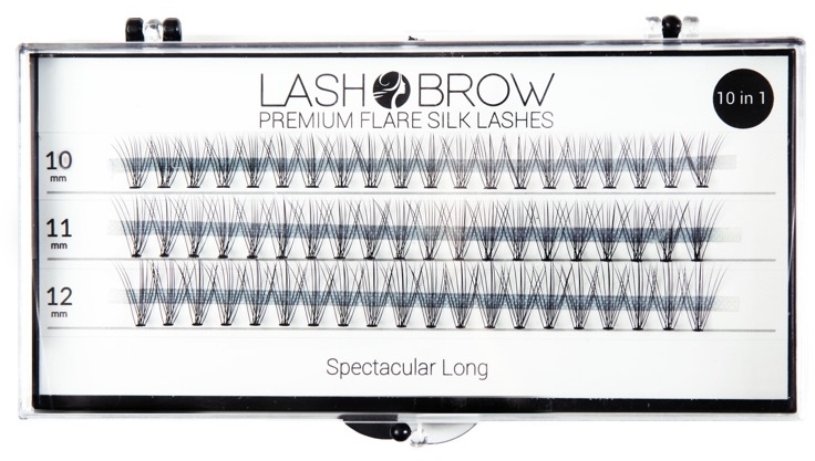 Jedwabne kępki rzęs - Lash Brow Premium Flare Silk Lashes Spectacular Long — Zdjęcie N1