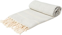 Ręcznik hammam, beżowy - Yeye Soft Basic — Zdjęcie N1