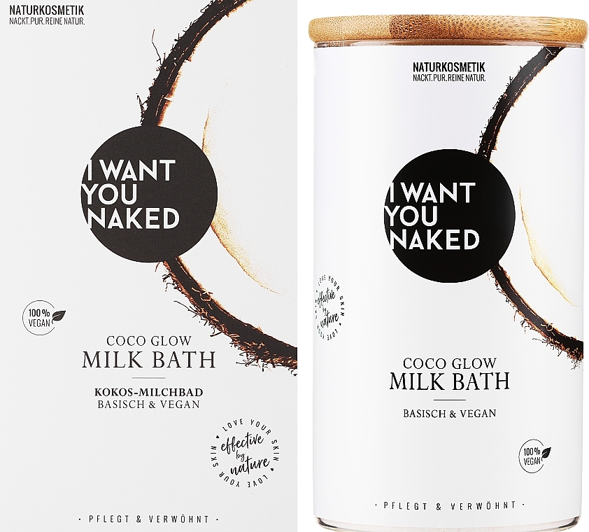 Kosmetyki do kąpieli Coconut Milk & Vitamin E - I Want You Naked Coco Glow Milk Bath — Zdjęcie N2