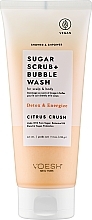 Kup Peeling cukrowy do skóry głowy i ciała Cytrusowe zauroczenie - Voesh Sugar Scrub+Bubble Wash Citrus Crush