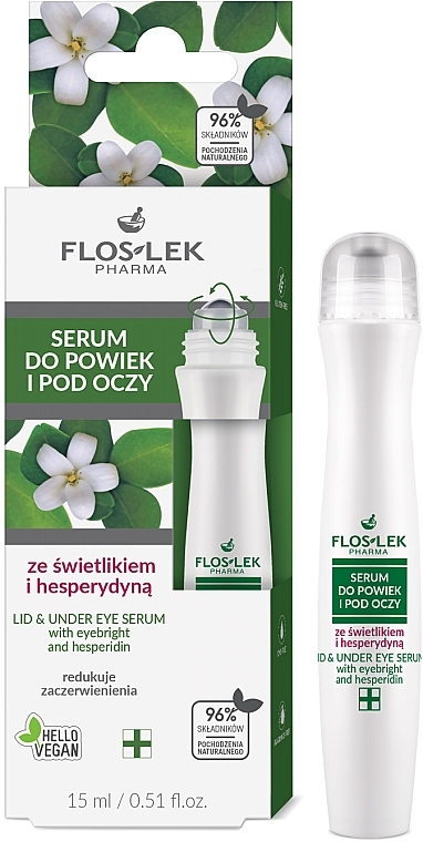 Serum do oczu i oczu z okchium i hesperydyną - Floslek Eye Care Serum — Zdjęcie N1