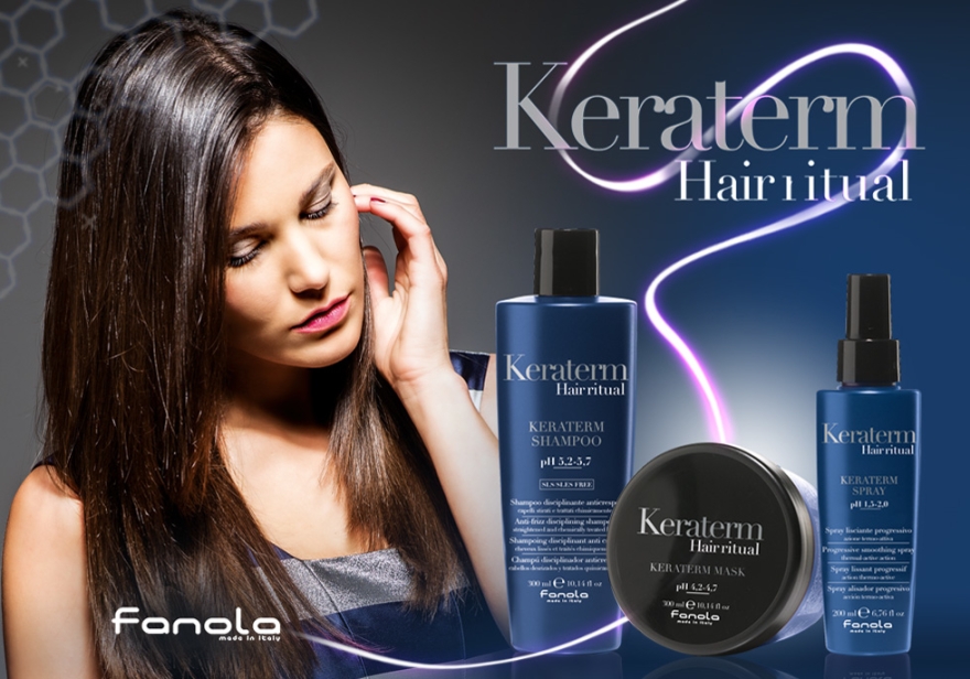 Wygładzający spray do włosów - Fanola Keraterm Spray — Zdjęcie N2