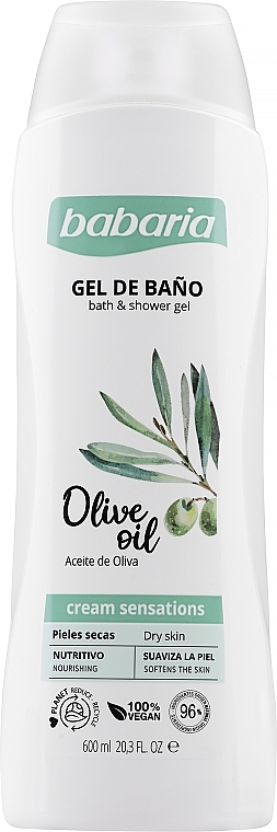 Kremowy żel do kąpieli i pod prysznic - Babaria Fragrances Bath Gel With Olive Oil — Zdjęcie N1