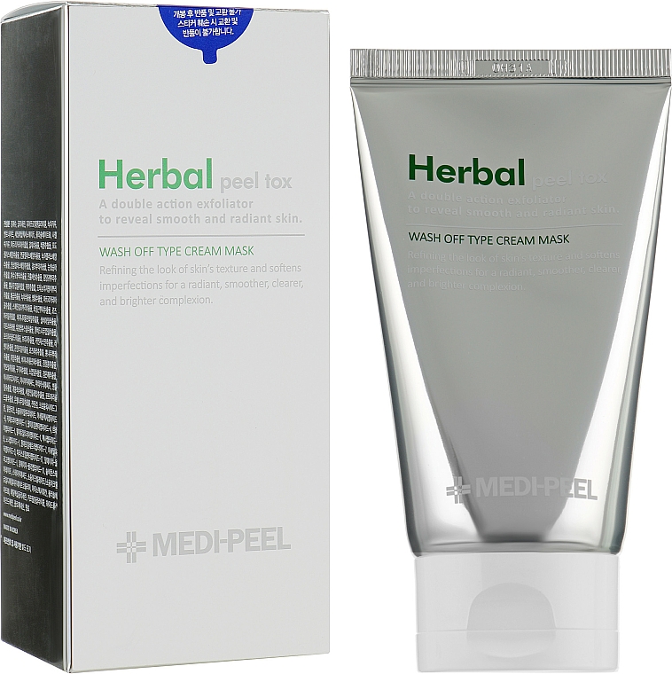 Łagodząca maseczka do twarzy - MEDIPEEL Herbal Peel Tox Wash Off Type Cream Mask — Zdjęcie N4