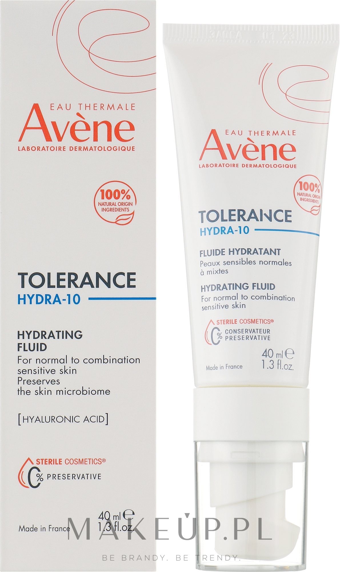 Fluid nawilżający - Avene Tolerance Hydra-10 Hydrating Fluid — Zdjęcie 40 ml