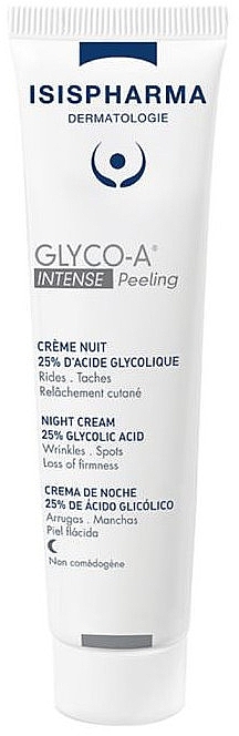 Kremowy peeling na noc z 25% kwasem glikolowym - Isispharma Night Cream 25% Glycolic Acid Intense Peeling — Zdjęcie N1