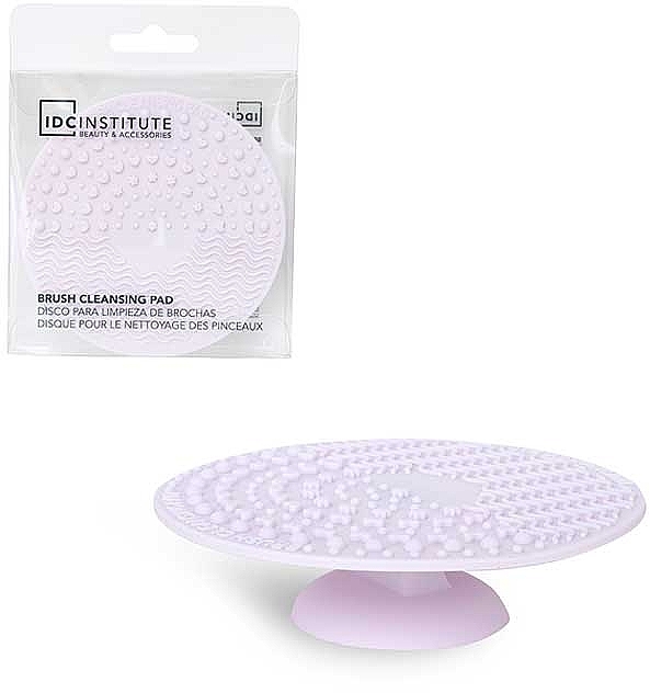 Mata do czyszczenia pędzli, fioletowa - IDC Institute 2-in-1 Brush Cleaning Mat — Zdjęcie N1