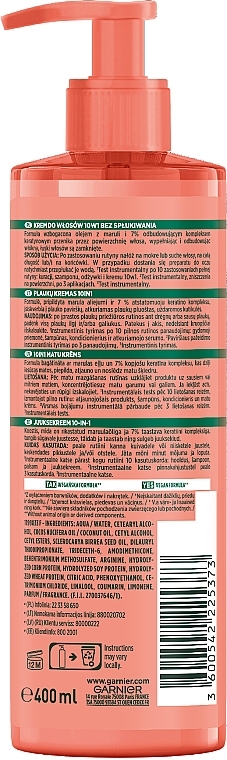 Garnier Fructis Goodbye Damage - Krem do włosów 10w1 bez spłukiwania — Zdjęcie N2